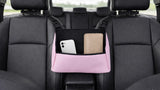 pink between seat car organizer PU leather car seat organizer