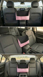 pink between seat car organizer back seat storage solution