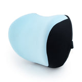 Blue memory foam car neck pillow U-shape design