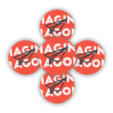 Funky record player car perfume refill discs – 5 pack fragrance refills