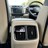 Sneaker car air freshener on rear AC vent – purple sneaker vent clip car fragrance accessory