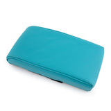 Memory foam car armrest cover in Teal – PU leather cushion product view
