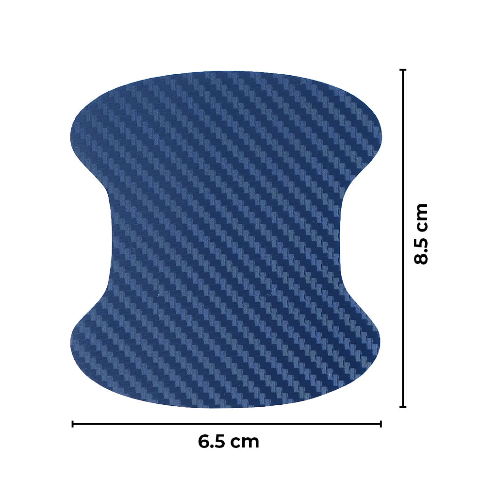Car door handle scratch protector dimensions 8.5 x 6.8 cm universal fit door bowl sticker, a car accessory by Car-Wah!