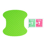 Green carbon fiber car door bowl scratch protection sticker with prep wipes. A unique Car-Wah! styling car accessory.