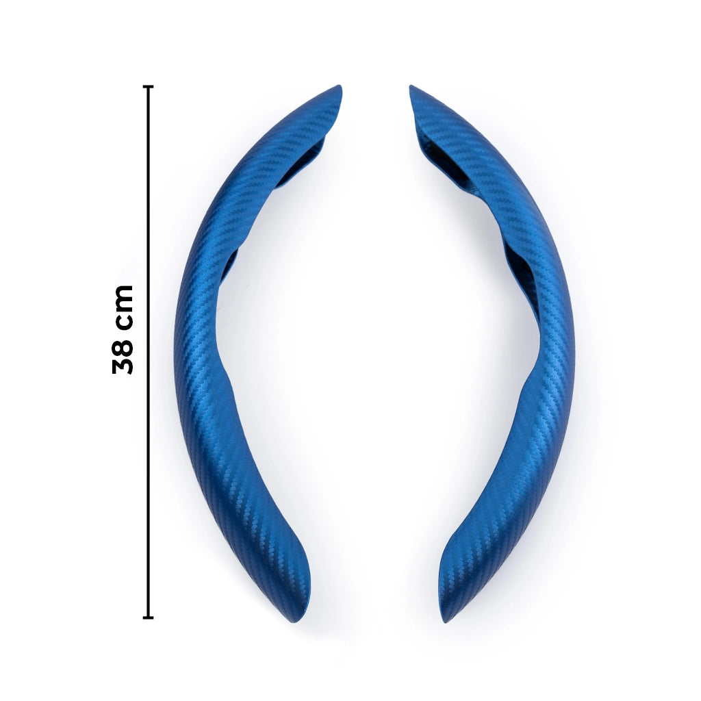 carbon fibre car steering wheel cover universal 38 cm size guide