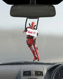 Car-Wah! Anti-Hero car dangler Suck It pose rear view mirror hanging ornament