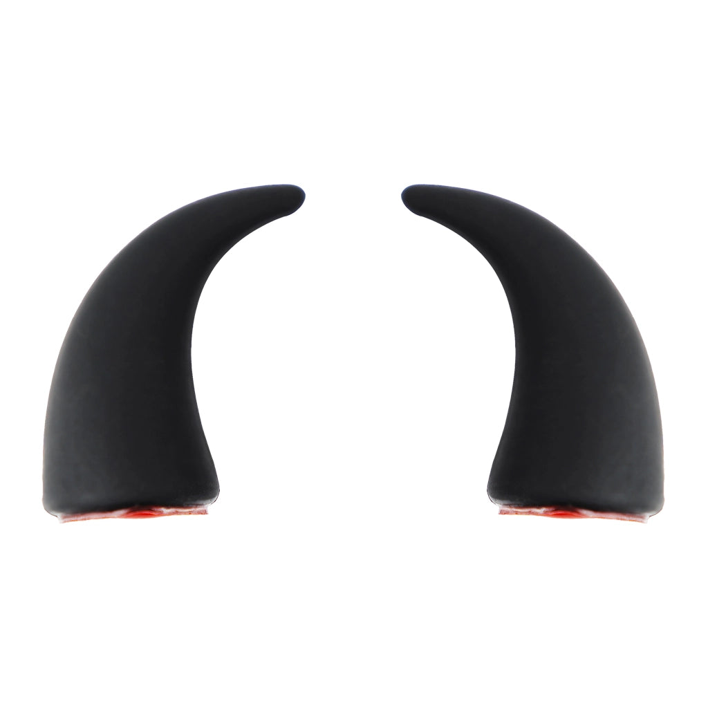 black devil horn car dashboard accessory 3D peel and stick decor. An aesthetic Car-Wah! car accessory for your space on wheels