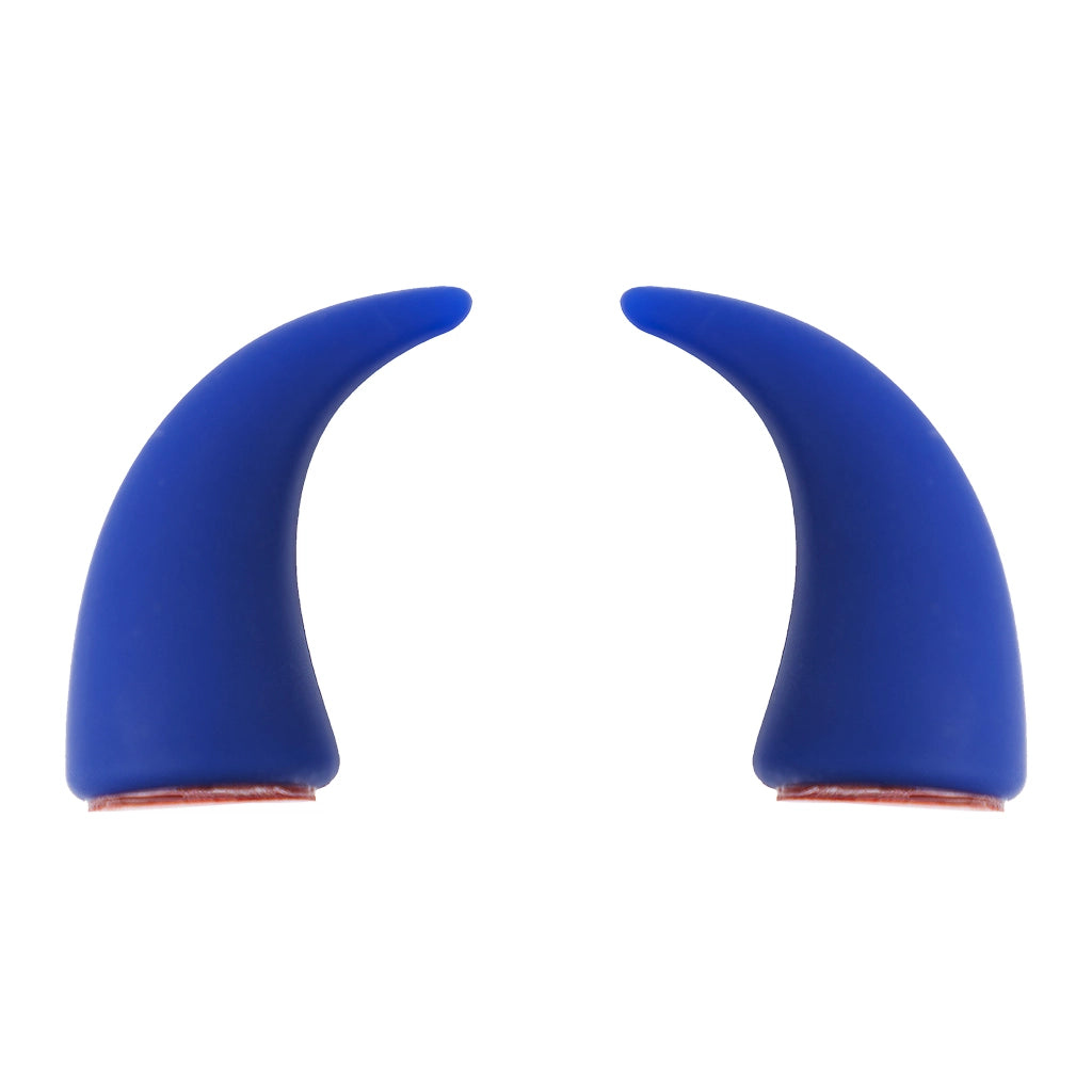 blue devil horn car interior decor 3D peel and stick dashboard accessory. An aesthetic Car-Wah! car accessory for your space on wheels
