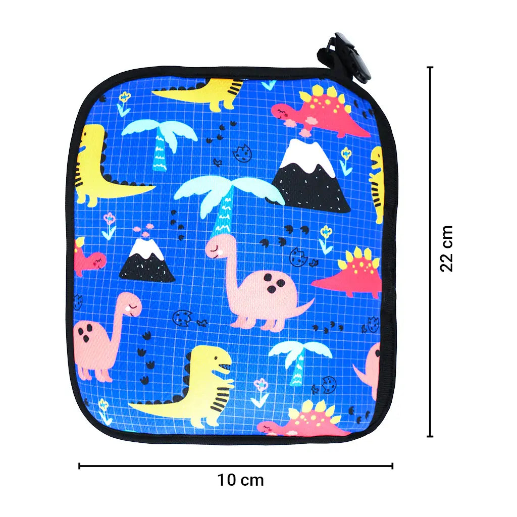 Kids seat belt cover size guide – 22 x 10 cm dimensions. Making traffic a little more fun with Car-Wah! comfort car accessories.
