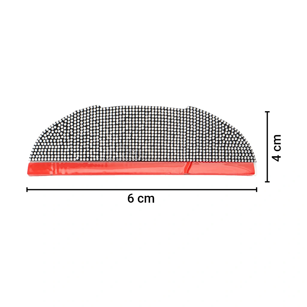 Car side mirror cover dimensions – 6 cm x 4 cm rhinestone ORVM garnish, ensuring a perfect fit for this bold Car-Wah! car accessory