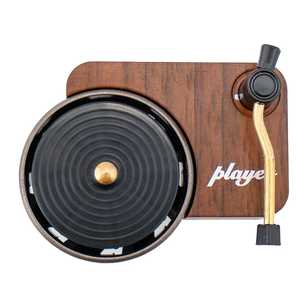 Record player car air freshener vent clip with spinning vinyl. A unique Car-Wah! car perfume to keep your cabin smelling fresh. 