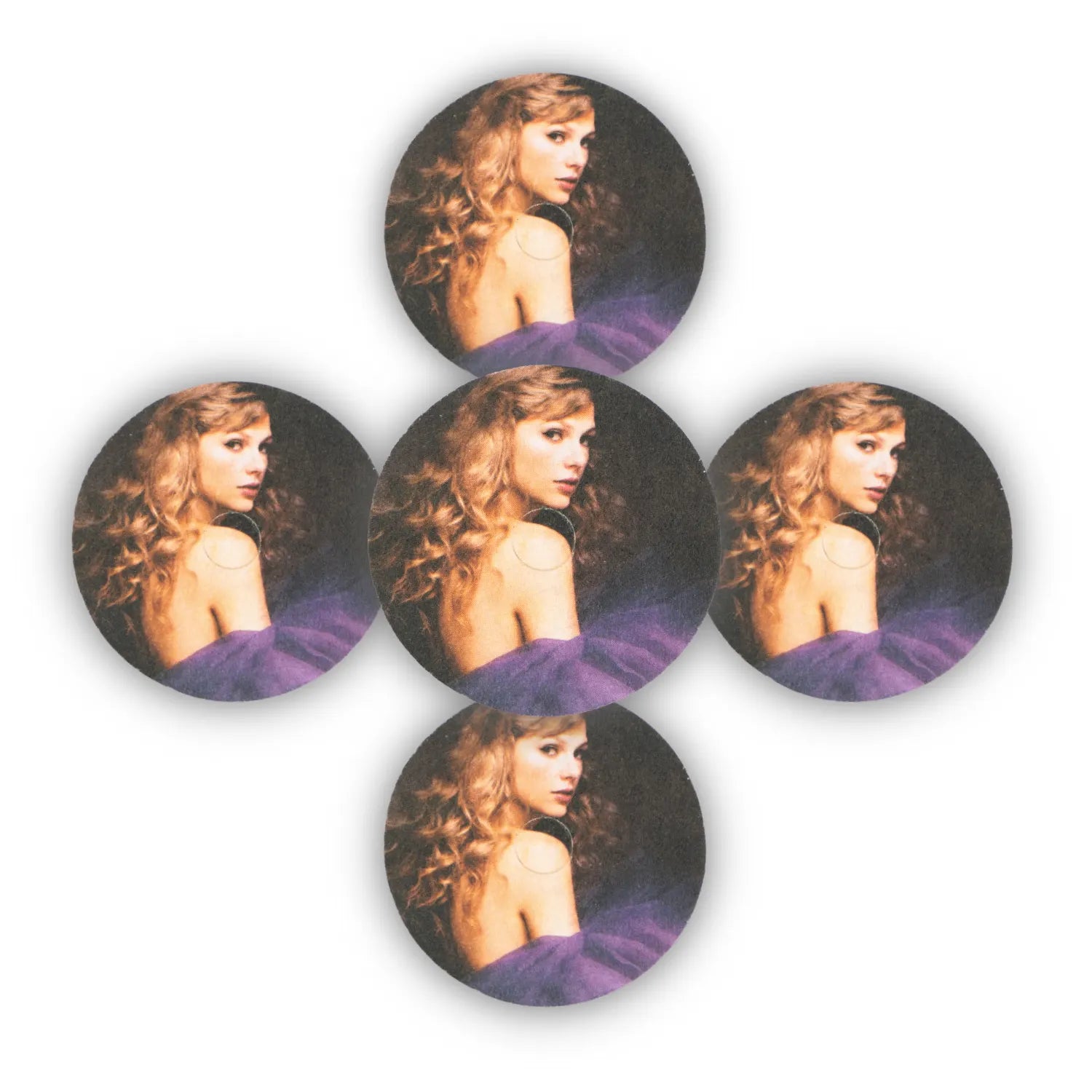 Speak Now era inspired record player car perfume refill discs – 5 pack